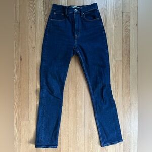 Dark Blue High-Waisted Jeans